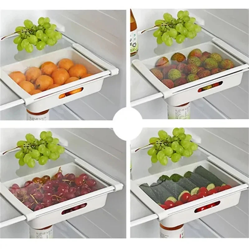 Reversible Egg Storage Box — Fridge Side Door Organizer Tray