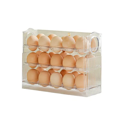 Reversible Egg Storage Box — Fridge Side Door Organizer Tray