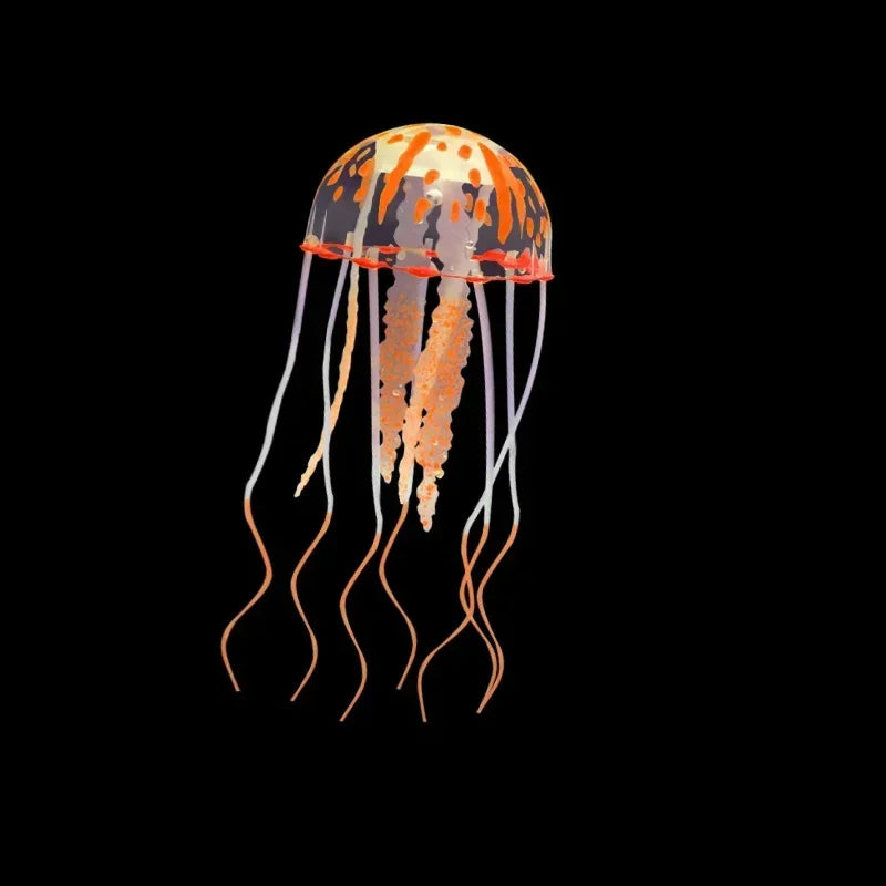 Artificial Glow Jellyfish Aquarium Decoration — Luminous Fish Tank Ornament