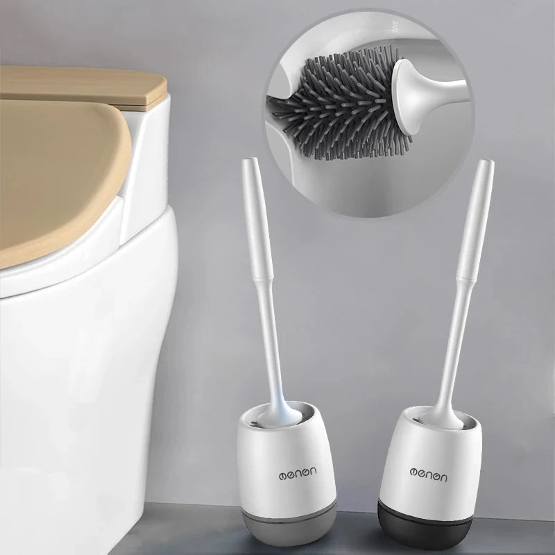 Silicone Toilet Brush & Holder – The Bathroom Glow-Up You Need