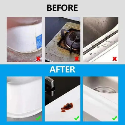 Waterproof Bathroom Sealing Tape — PVC Adhesive Caulk Strip for Sink, Bathtub & Kitchen