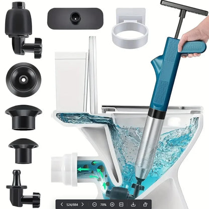 High-Pressure Air Drain Blaster – Toilet & Pipe Unclogger Tool