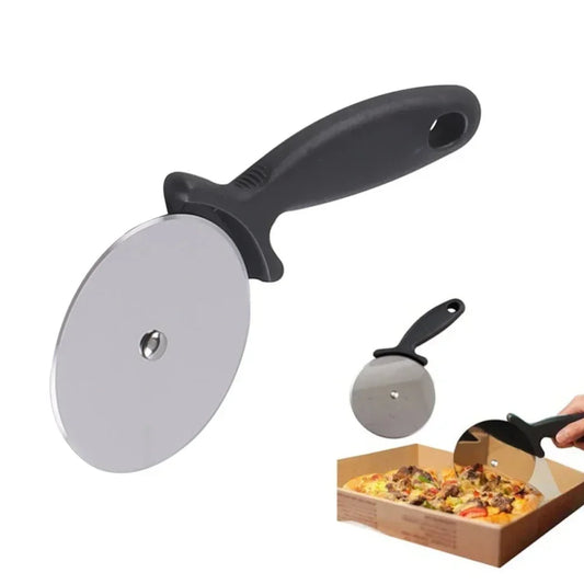 Stainless Steel Pizza Cutter Wheel — Sharp Pastry Roller for Pizza, Cake & Cookie