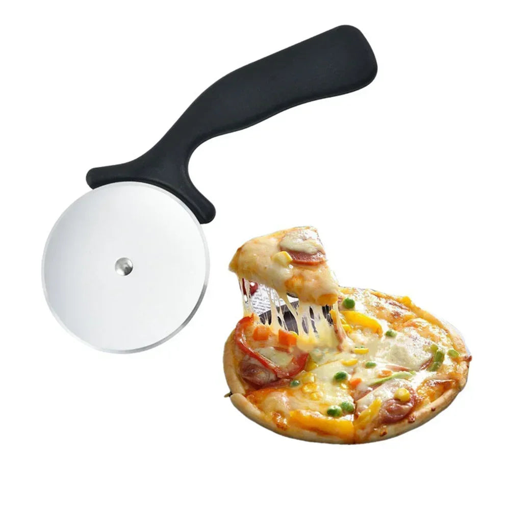 Stainless Steel Pizza Cutter Wheel — Sharp Pastry Roller for Pizza, Cake & Cookie