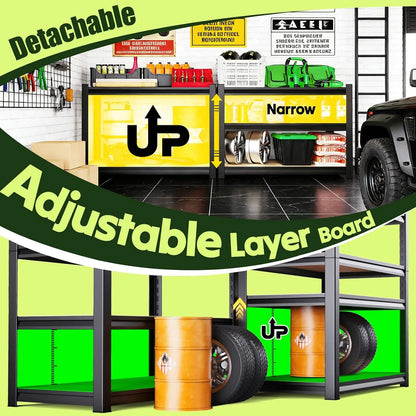 2000LBS Heavy Duty Garage Shelving Unit — 5-Tier Adjustable Metal Storage Shelves