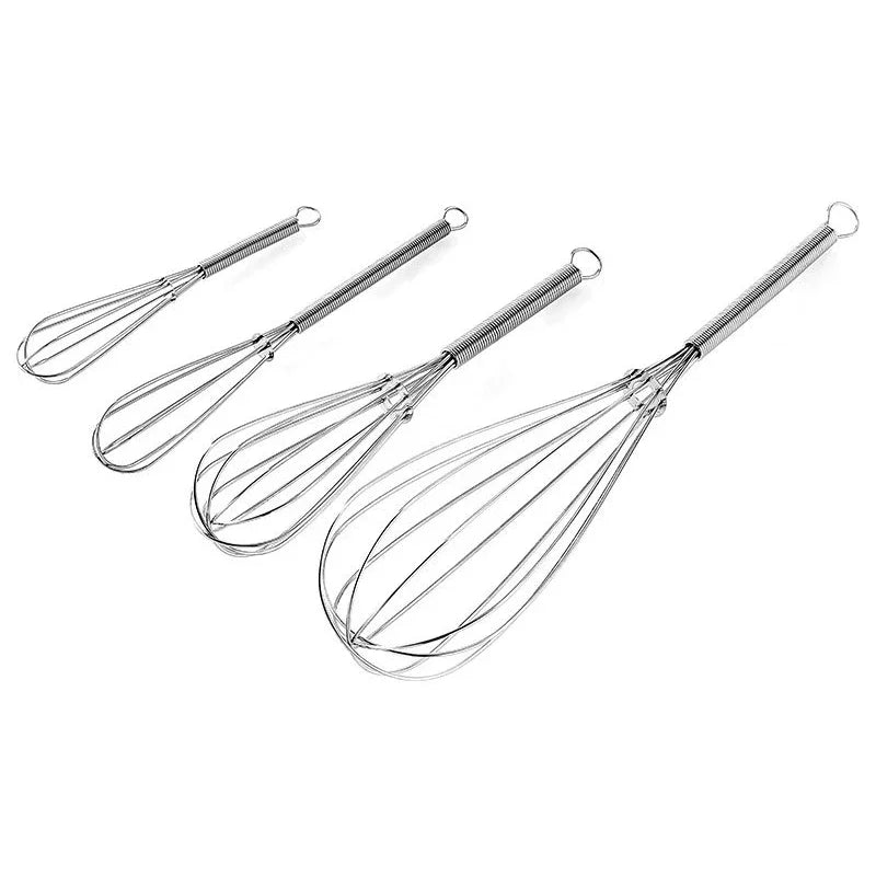 Rotary Manual Egg Beater — Stainless Steel Hand Whisk Mixer