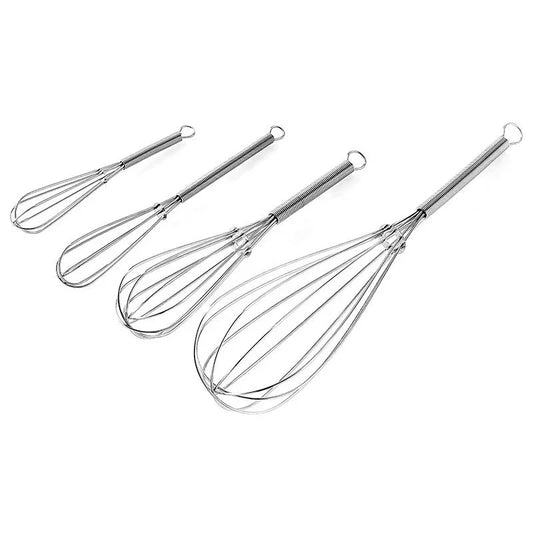 Rotary Manual Egg Beater — Stainless Steel Hand Whisk Mixer