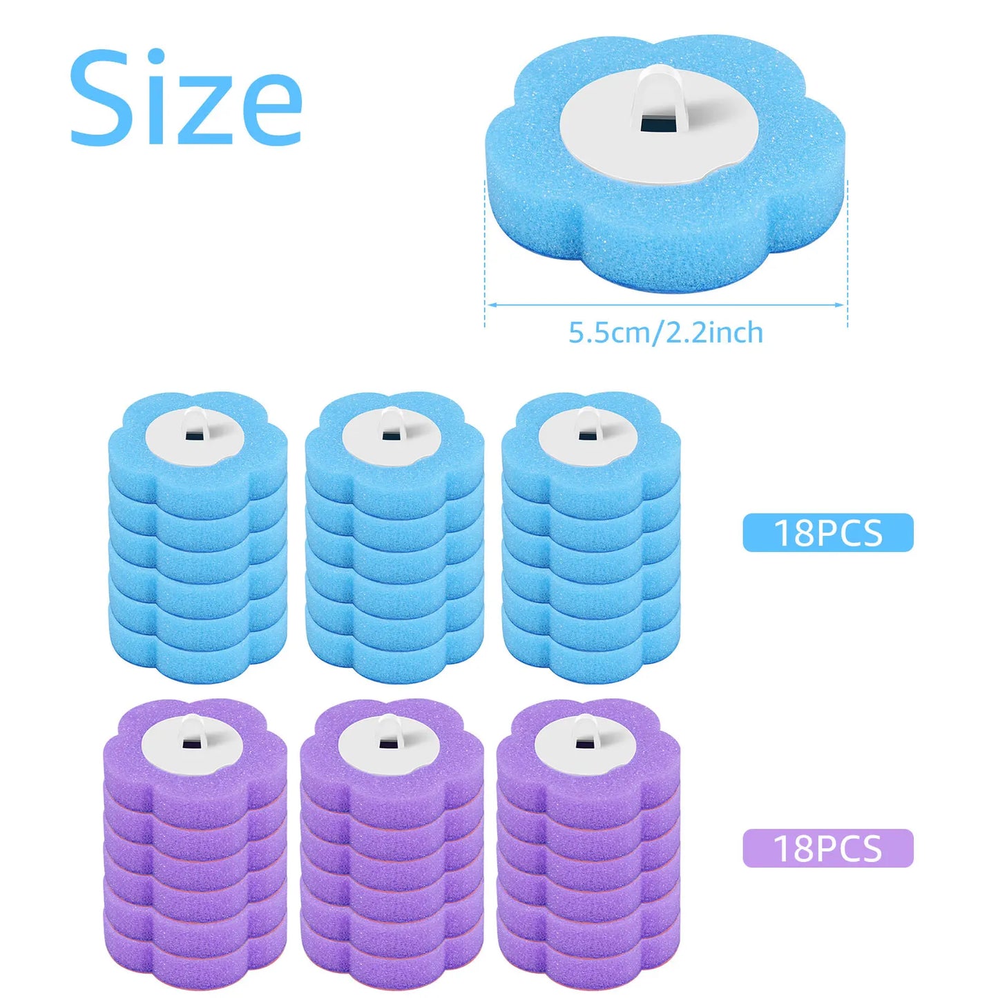 Disposable Toilet Brush Kit – Replacement Heads with Long Handle & Wall Mount