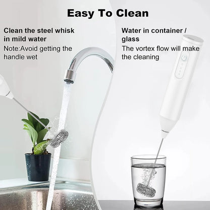 Mini Milk Frother — USB Rechargeable 3-Speed Electric Foam Maker & Coffee Whisk