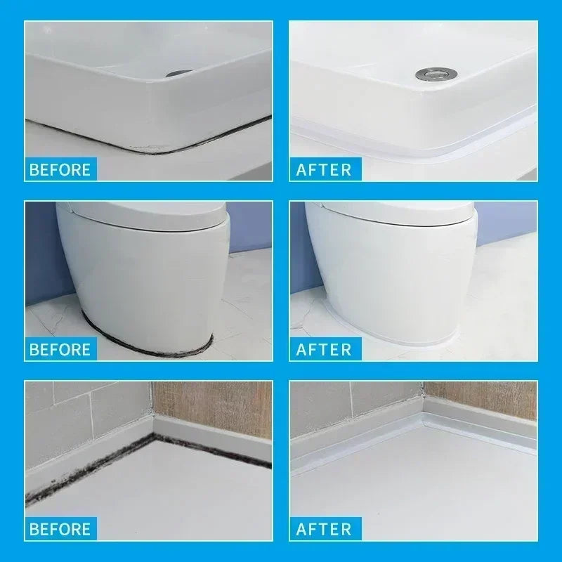 Waterproof Bathroom Sealing Tape — PVC Adhesive Caulk Strip for Sink, Bathtub & Kitchen