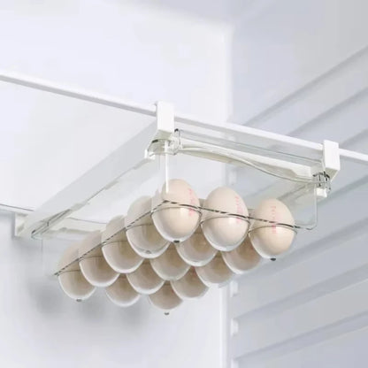 Under-Shelf Fridge Organizer — Egg, Fruit & Fresh Food Storage Rack