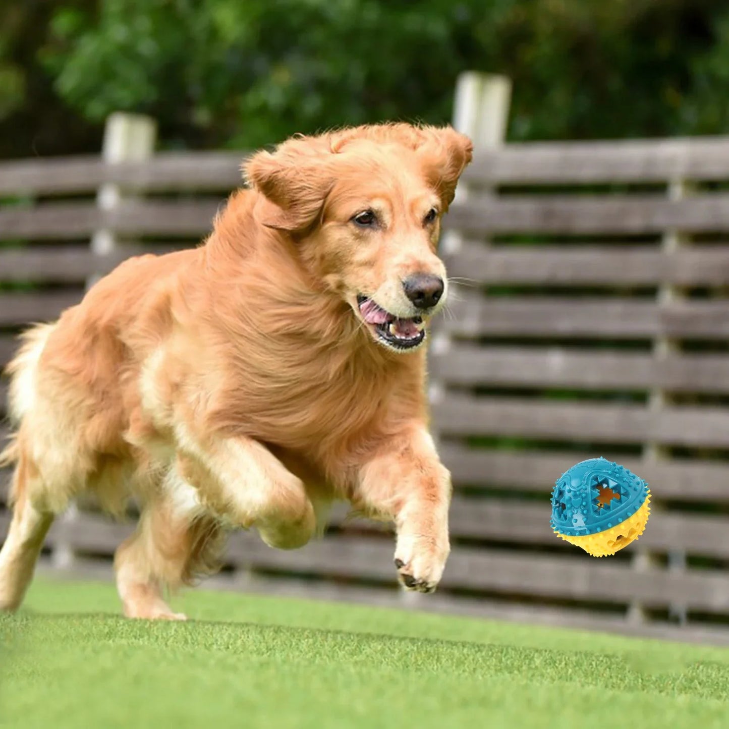 Dog Chew Toy Ball — Teeth Cleaning Leaking Food Interactive Puzzle Ball for Dogs