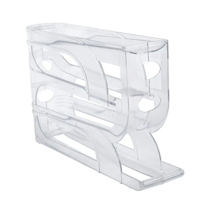 Automatic Egg Roller Organizer Rack — 3 & 4 Layer | Space-Saving Fridge Egg Holder