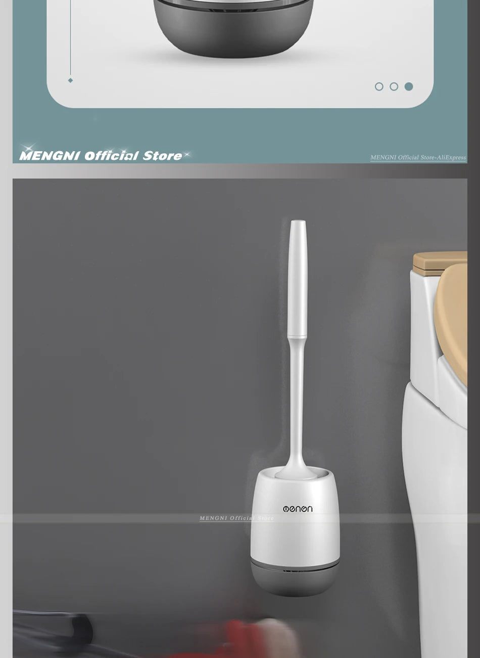 Silicone Toilet Brush & Holder – The Bathroom Glow-Up You Need
