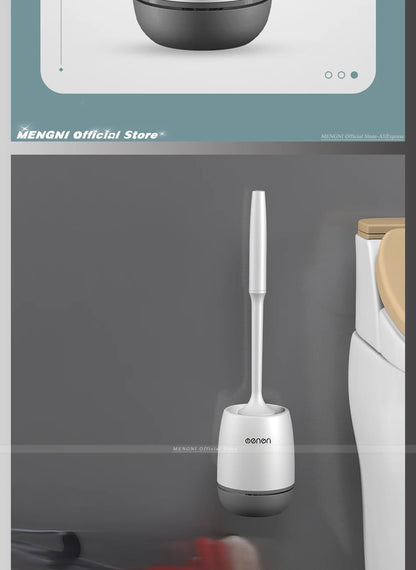 Silicone Toilet Brush & Holder – The Bathroom Glow-Up You Need