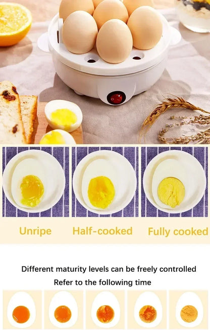 Double Layer Electric Egg Cooker & Steamer — Boil, Poach & Steam Eggs and Veggies