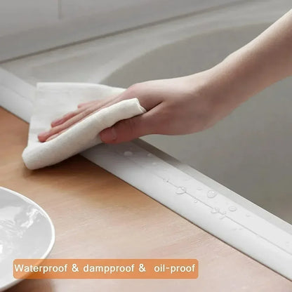 Waterproof Bathroom Sealing Tape — PVC Adhesive Caulk Strip for Sink, Bathtub & Kitchen