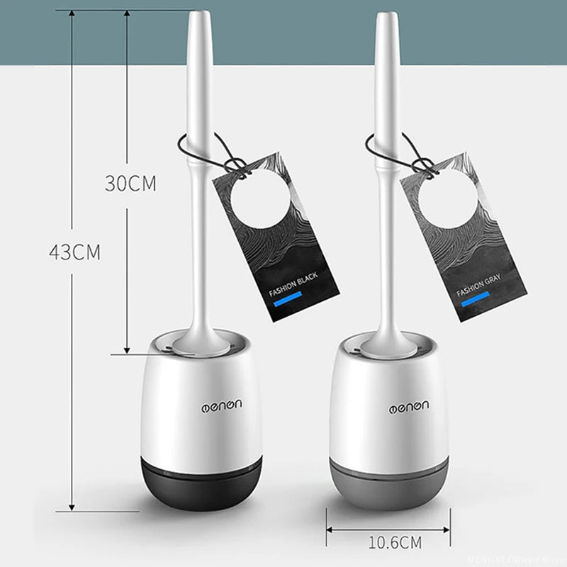 Silicone Toilet Brush & Holder – The Bathroom Glow-Up You Need