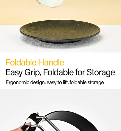 Stainless Steel Fried Egg Ring Mold — Heat-Resistant Silicone Handle & Non-Stick Egg Shaper