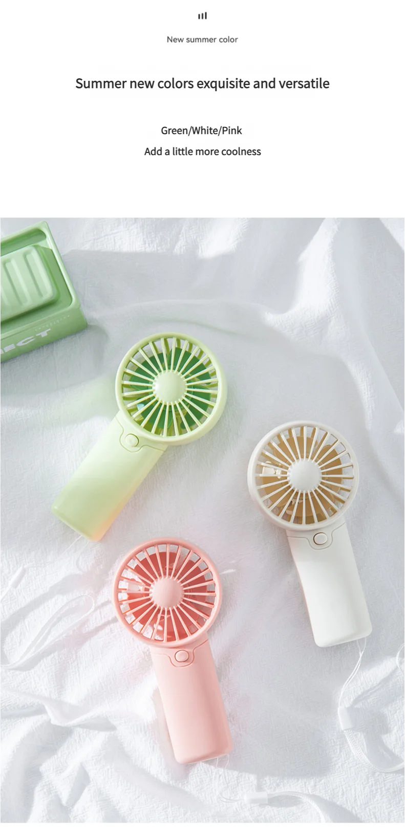 Mini Handheld Fan – Portable Personal Cooler for Summer