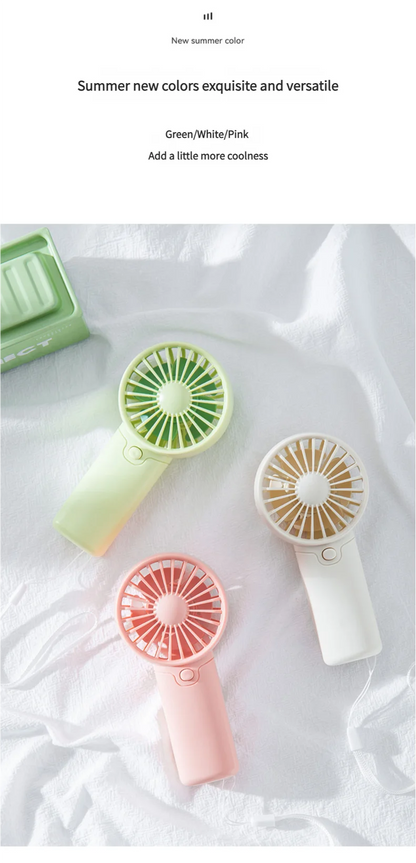 Mini Handheld Fan – Portable Personal Cooler for Summer