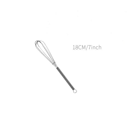 Rotary Manual Egg Beater — Stainless Steel Hand Whisk Mixer