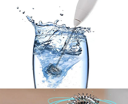 2-in-1 USB Rechargeable Electric Egg Beater & Milk Frother — Double Head Whisk