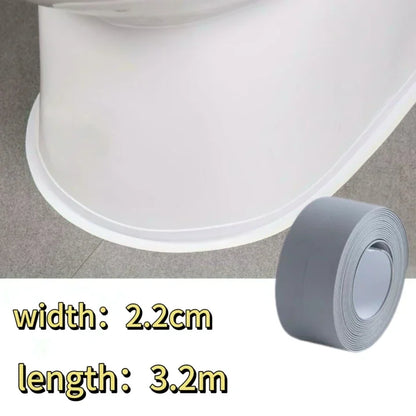 Waterproof Bathroom Sealing Tape — PVC Adhesive Caulk Strip for Sink, Bathtub & Kitchen