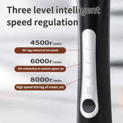 2-in-1 USB Rechargeable Electric Egg Beater & Milk Frother — Double Head Whisk