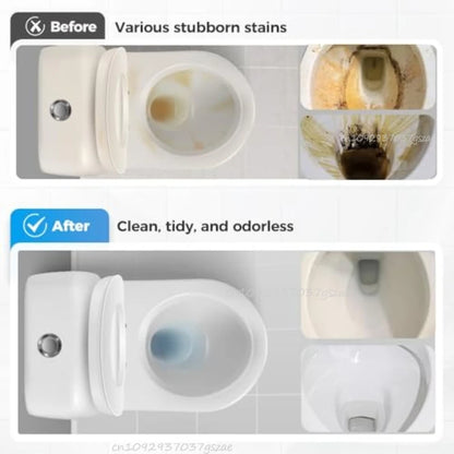 Disposable Toilet Brush – One-Click Replacement Heads, Wall Mounted