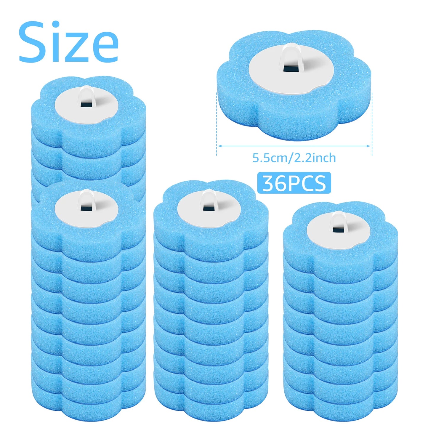 Disposable Toilet Brush Kit – Replacement Heads with Long Handle & Wall Mount