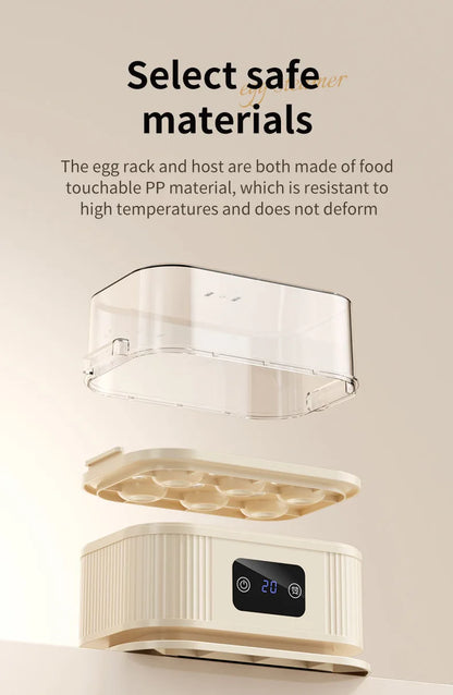 TINSOL 200W Multifunctional Electric Egg Cooker — Smart Steamer with Timer