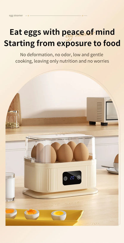 TINSOL 200W Multifunctional Electric Egg Cooker — Smart Steamer with Timer