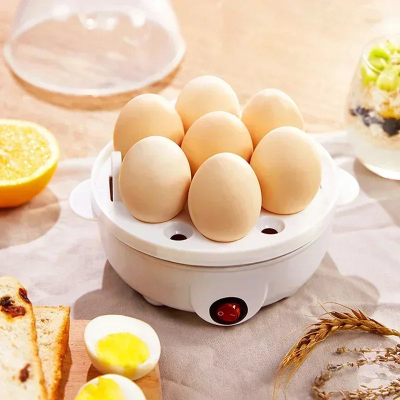 Double Layer Electric Egg Cooker & Steamer — Boil, Poach & Steam Eggs and Veggies