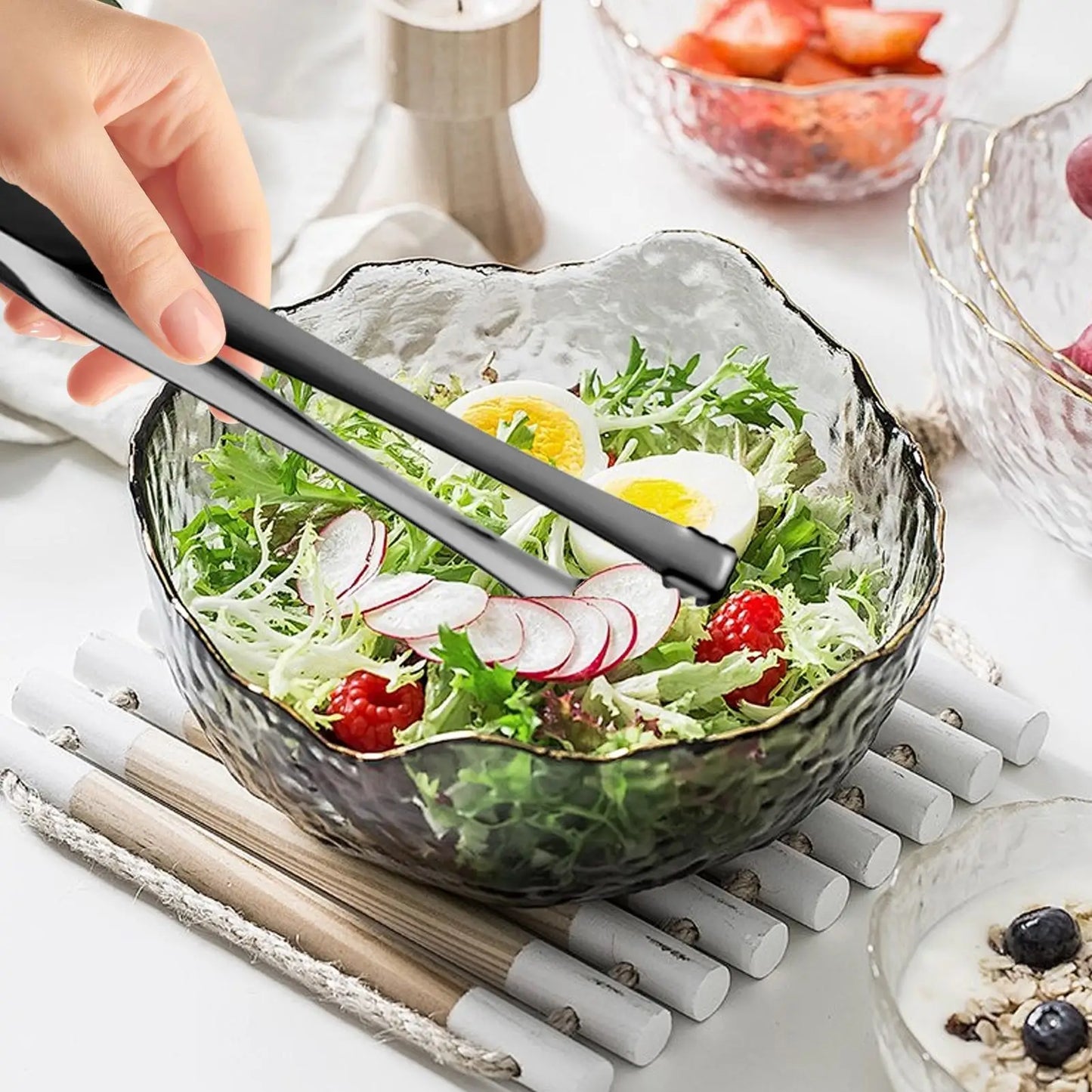 Egg Chalaza Remover — Stainless Steel Egg White Separator & Yolk Strainer