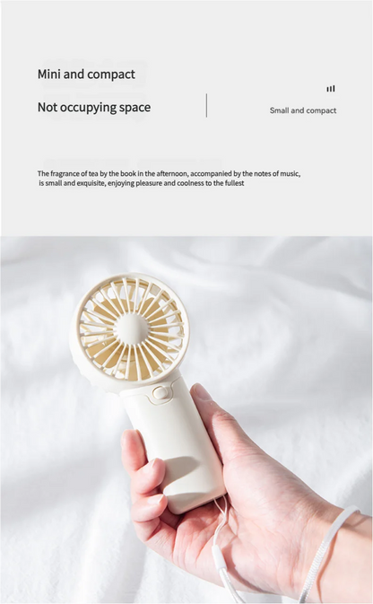 Mini Handheld Fan – Portable Personal Cooler for Summer