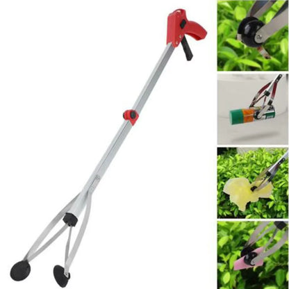 80cm Foldable Garbage Picker Gripper — 360° Rotating Reacher Grabber Tool
