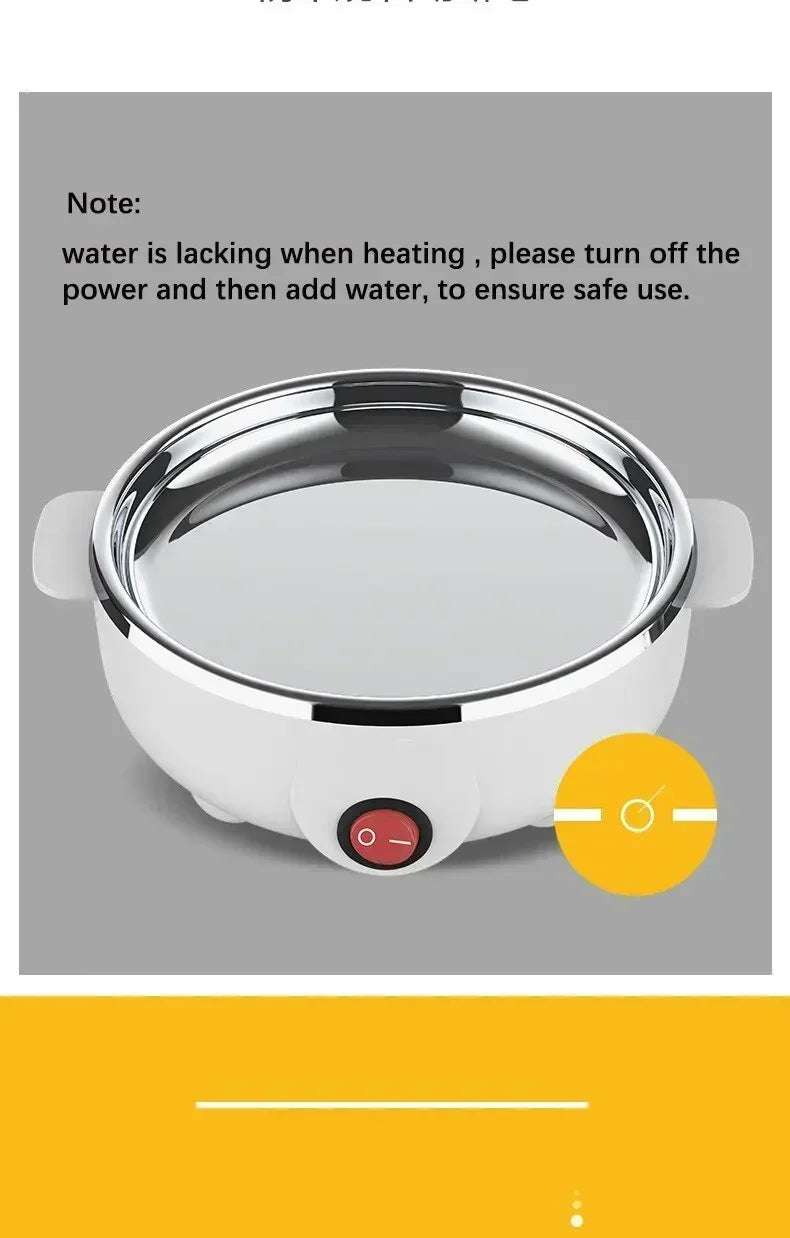 Double Layer Electric Egg Cooker & Steamer — Boil, Poach & Steam Eggs and Veggies
