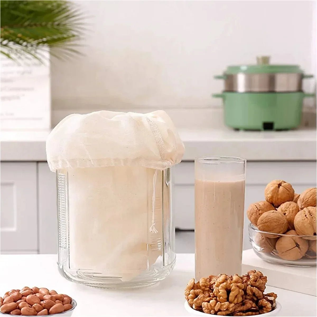 Cotton Gauze Filter Cloth — Reusable Cheesecloth for Tofu, Cheese, Butter, Milk & Coffee