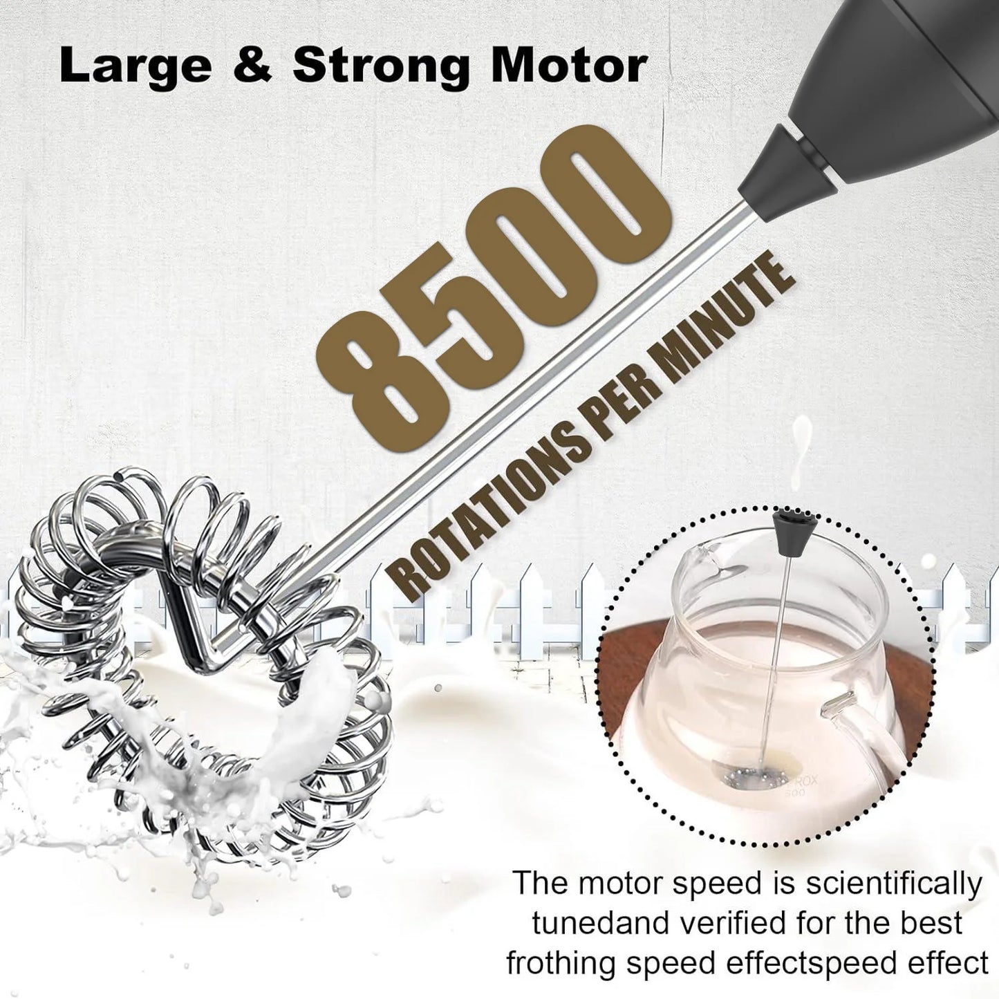 Mini Milk Frother — USB Rechargeable 3-Speed Electric Foam Maker & Coffee Whisk