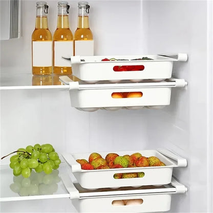Reversible Egg Storage Box — Fridge Side Door Organizer Tray