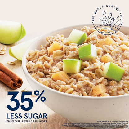 Quaker Lower Sugar Instant Oatmeal, Variety Pack, 1.17 oz., 52 pk. (60.7 oz.)
