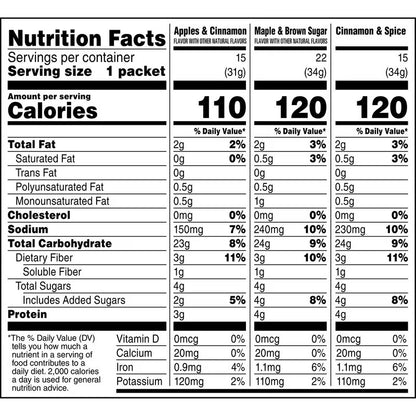 Quaker Lower Sugar Instant Oatmeal, Variety Pack, 1.17 oz., 52 pk. (60.7 oz.)